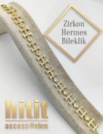 HERMES MODEL ZİRKON BİLEKLİK