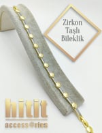 OVAL GOLD ZİRKON BİLEKLİK