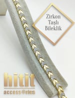 PLATİN-GOLD BALIK SIRTI BİLEKLİK