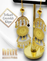 TELKARİ ÇEYREKLİ KÜPE