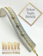 ÜÇ TOPLU ZİRKON ZİNCİR BİLEKLİK