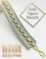 ZİRKON FİGARO GOLD BİLEKLİK