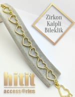 ZİRKON KALPLİ BİLEKLİK