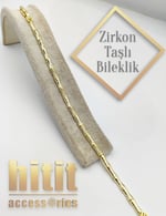 ZİRKON TAŞLI KEMİK BİLEKLİK