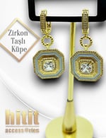 ZİRKON TAŞLI KÜPE