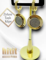 ZİRKON TAŞLI KÜPE