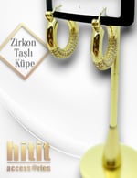 ZİRKON TAŞLI KÜPE