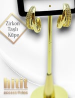 ZİRKON TAŞLI KÜPE