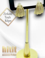ZİRKON TAŞLI KÜPE