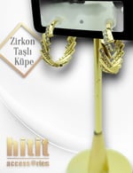 ZİRKON TAŞLI KÜPE