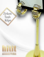 ZİRKON TAŞLI KÜPE
