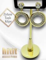 ZİRKON TAŞLI KÜPE