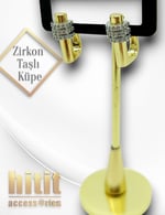 ZİRKON TAŞLI KÜPE