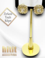 ZİRKON TAŞLI KÜPE