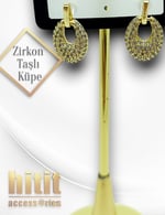 ZİRKON TAŞLI KÜPE