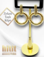 ZİRKON TAŞLI KÜPE