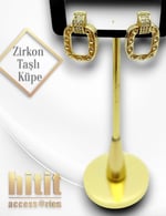 ZİRKON TAŞLI KÜPE