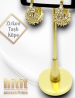 ZİRKON TAŞLI KÜPE