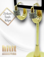 ZİRKON TAŞLI KÜPE