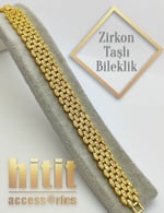 ZİRKON TAŞLI SIRALI DAMLA BİLEKLİK