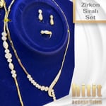 ZİRKON TAŞLI SIRALI SET