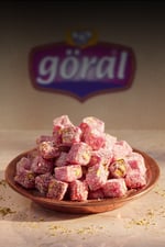 Antep Fıstıklı Narlı Kuş Lokumu Çift Kavrulmuş-1000 GR