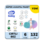 Air Baby Süper Avantaj Paket X Large Bebek Bezi 6 Numara 132 Adet 15+ Kg