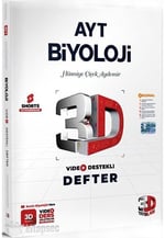 3D Yayınları AYT Biyoloji Video Destekli Defter