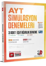 3D Yayınları AYT Eşit Ağırlık 3'lü Simülasyon Denemeleri