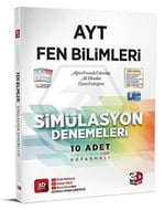 3D Yayınları AYT Fen Bilimleri Simülasyon 10 Deneme