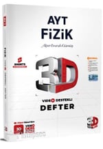 3D Yayınları AYT Fizik Video Destekli Defter