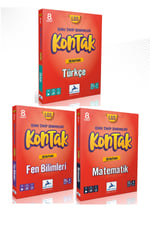 8. Sınıf Türkçe, Matematik, Fen Bilimleri Kontak Deneme (3 Kitap)