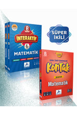 8. Sınıf Matematik İnteraktif Soru Bankası & Kontak 32+4 Branş Deneme(2Kitap)