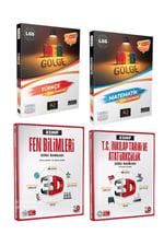 8. Sınıf Türkçe, Matematik, Fen Bilimleri, T.C İnkılap Soru Bankası (4 Kitap)
