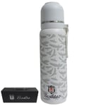 Beşiktaş Çelik Termos Bardaklı Kapak Beyaz 650 ml