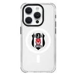 Beşiktaş MagSafe Logo Şeffaf iPhone 15 Pro Max Telefon Kılıfı