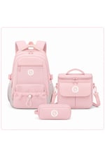 Color Bags B86 3'lü Set Okul Çantası  (Pembe)