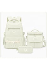 Color Bags B86 3'lü Set Okul Çantası  (Yeşil)