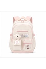 Color Bags B87 3'lü Set Okul Çantası  (Pembe Krem)