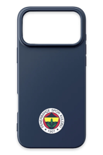 Fenerbahçe Arma Lacivert Silikon iPhone 17 Pro Max Telefon Kılıfı