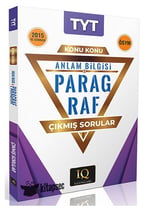 IQ Yayınları TYT Paragraf Anlam Bilgisi Çıkmış Sorular 2015-2024