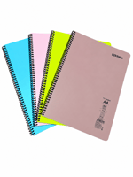 Mynote FLEX Spiralli A4 60 Yaprak 4'lü Defter Seti 2 Çizgili 2 Kareli