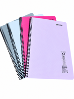 Mynote FLEX Spiralli A4 96 Yaprak 4'lü Defter Seti 2 Çizgili 2 Kareli