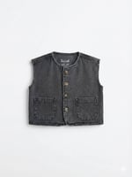 Erkek Çocuk Denim Yelek Pantolon Bayramlık Takım