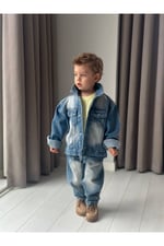 Erkek Çocuk Kot 2’li Takım Oversize kalıp