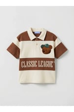 Erkek çocuk polo yakalı bear t-shirt