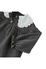 Kız Çocuk Siyah Denim Kot Elbise