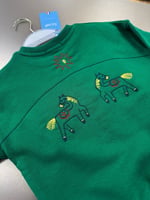 Yeşil Nakışlı Sweat