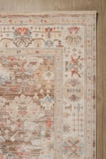 Bohem Krem Bej Bambu %100 Polyester Modern Dokuma Salon Oturma Odası Halısı