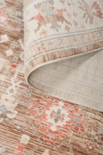 Bohem Krem Bej Bambu %100 Polyester Modern Dokuma Salon Oturma Odası Halısı